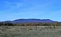 Vue du mont Mégantic vers le nord depuis la frontière.