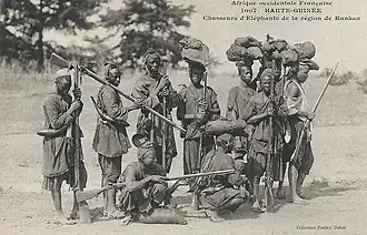 Chasseurs d'éléphants de la région de Kankan.