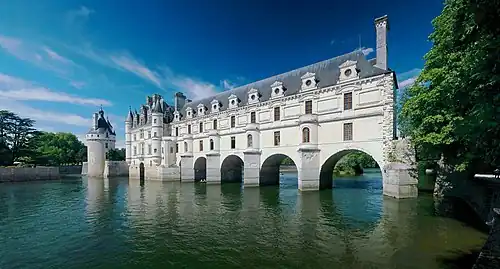 Château de Chenonceau (XVe&nbsp;siècle), en France.