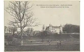 Le château de la Chauvelière, côté Erdre.