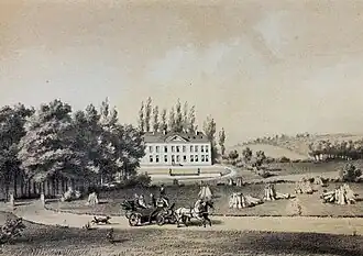 Le château de Noisy en 1844.
