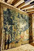 Château de Villemonteix, tapisserie.