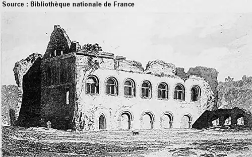 Château de Lillebonne,1822Illustration du livre Architectural Antiquities of Normandy