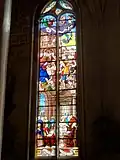 Verrière no&nbsp;6 - Adoration des bergers, Jésus et les docteurs ; fin XIXe, non classée.