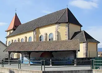 L'église Saint-Martin, côté sud-est.