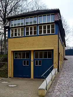 Villa Esche, Chemnitz, garage.