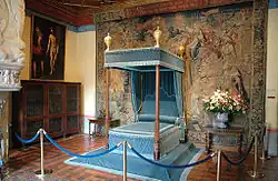 Lit à baldaquin du XVIIe&nbsp;siècle.