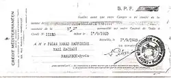 Chèque de la Banque Crédit Méditerranéen à l'ordre de Fadaa Harfouche.