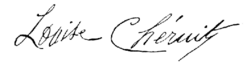 signature de Louise Chéruit