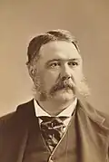 Le président des États-Unis Chester A. Arthur, vers 1880.