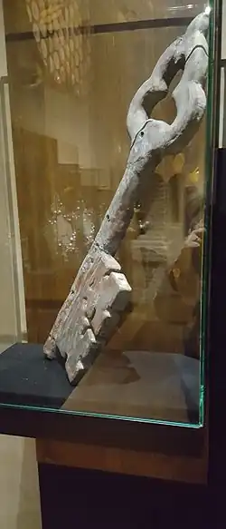 Clef de saint Pierre exposée au musée de la cathédrale.