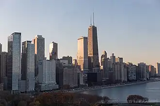 Les immeubles de Streeterville depuis la grande roue de la jetée Navy.
