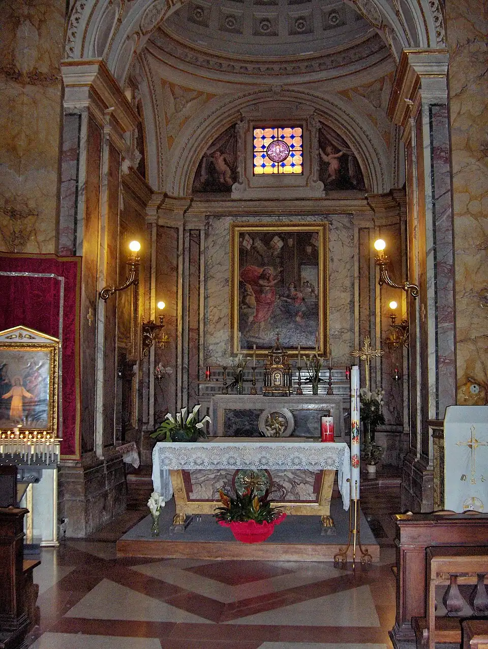 Annonciation, autel de la Chiesa Nuova, Assise.