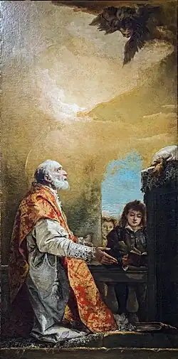 Oratoire du Crucifix Philippe Néri, huile sur toile (1745-1749), église San Polo, par Tiepolo