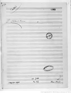 page du manuscrit