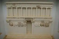 Modèle reconstitué d'une façade.