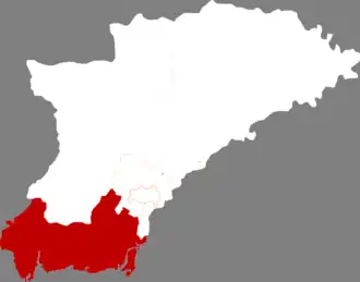 Localisation de Donggang