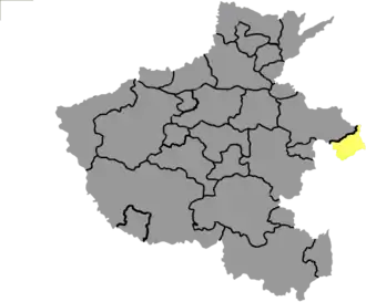 Localisation de Yǒngchéng