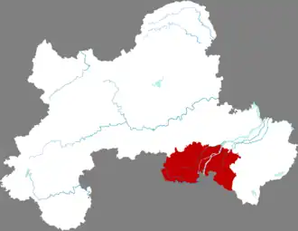 Localisation de Zhāngshù