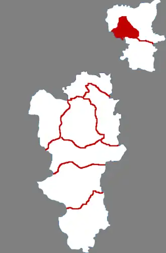 Localisation de Dàchǎng huízú Zìzhìxiàn