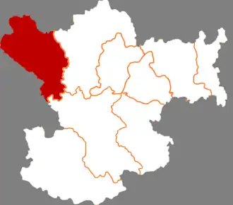 Localisation de Dàngchāng Xiàn