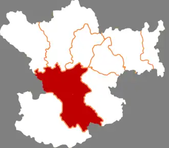 Localisation de Wǔdū Qū