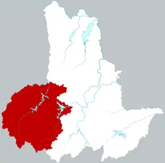 Localisation de Jīnzhài Xiàn