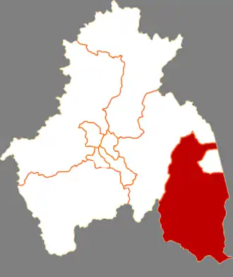 Localisation de Dōngníng Xiàn  (东宁县)