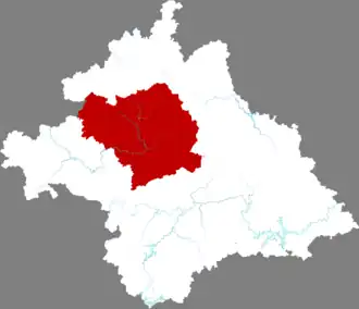 Localisation de Wǔmíng Xiàn