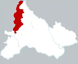 Localisation de Pǔ'ān Xiàn