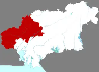 Localisation de Qīnběi Qū