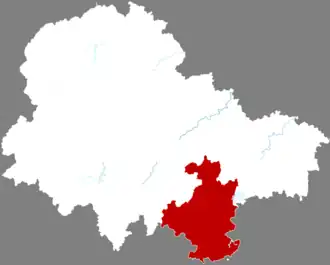 Localisation de Dàtián xiàn