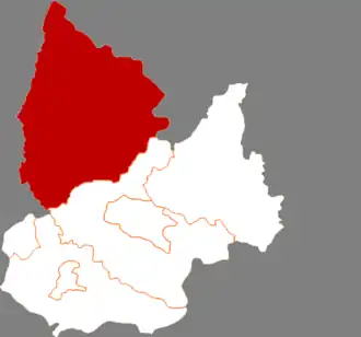 Localisation de Chāngtú Xiàn