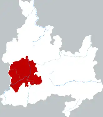 Localisation de Sīnán Xiàn