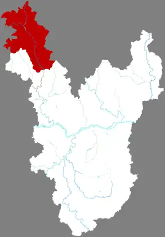 Localisation de Méngshān Xiàn