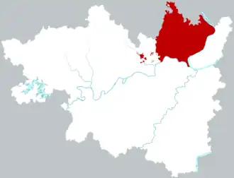 Localisation de Yǔhú Qū