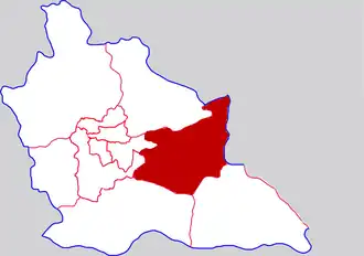 Localisation de Yánjīn Xiàn