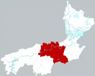 Localisation de Táojiāng Xiàn