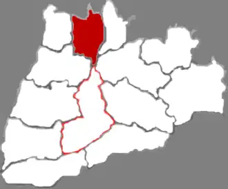 Localisation de Jìshān Xiàn