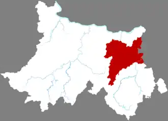 Localisation de Yúnchéng Qū