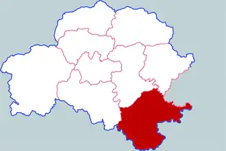 Localisation de Zhèngyáng Xiàn