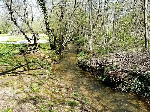 En aval du lavoir de Saint-Geniès