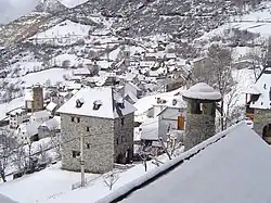 Chistau (Chistén), une des communes de la vallée.