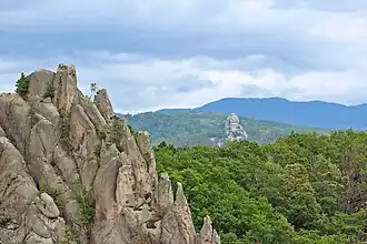Formations rocheuses du parc des Dragons.