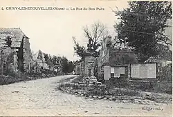 La place  après la guerre.