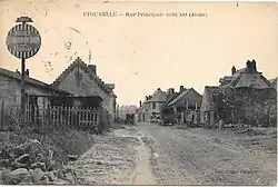 Vue de la reconstruction vers 1925 (village d'Étouvelles).