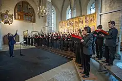 Le chœur Stella Maris en concert au Niguliste de Tallinn, Estonie, en mai 2024