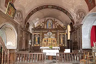 Le chœur de l’église Saint-Jean-Baptiste.