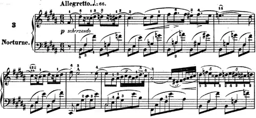 Premières mesures du Nocturne op.&nbsp;9 no&nbsp;3.