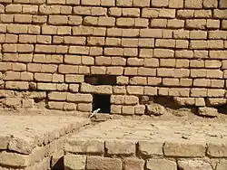 Drain-gouttière de la ziggurat de Chogha Zanbil.